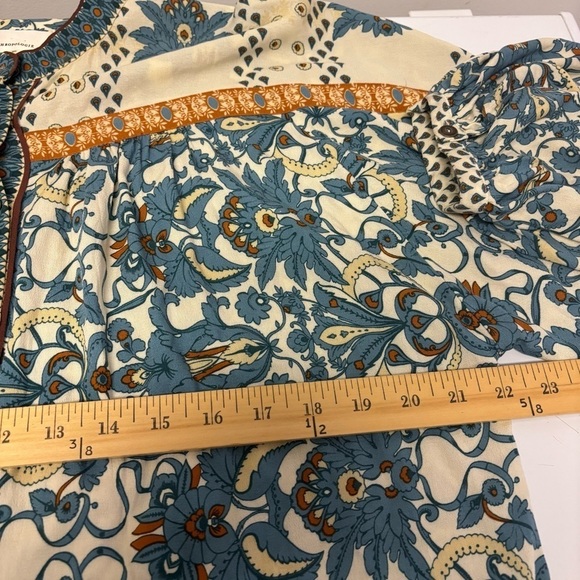 Anthropologie Floral Button Down Top Women’s Size Small - Picture 12 of 13